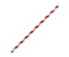 Regular Paper Straw Red Stripe (250)